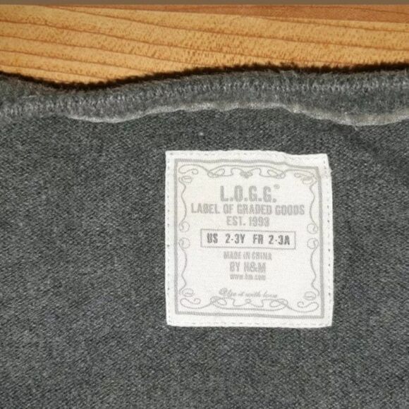 Girls Gray Long Sleeves Sweater Shirt - Picture 7 of 7